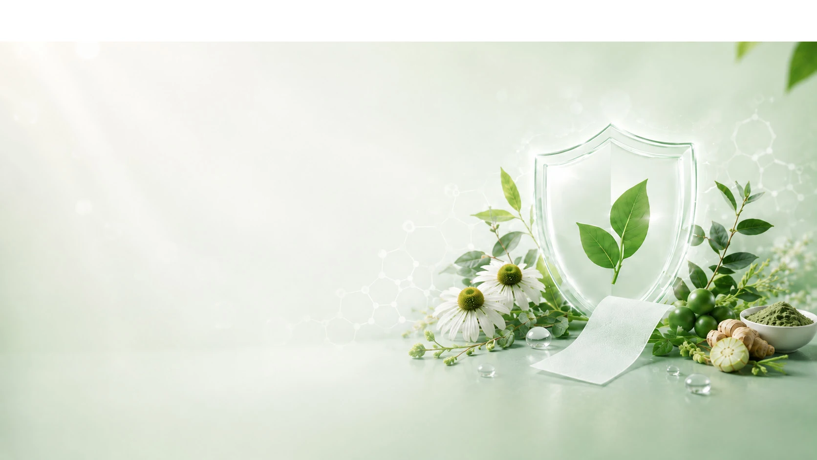 Immune, botanical and metabolic wellness oral film concepts; source catalog illustration