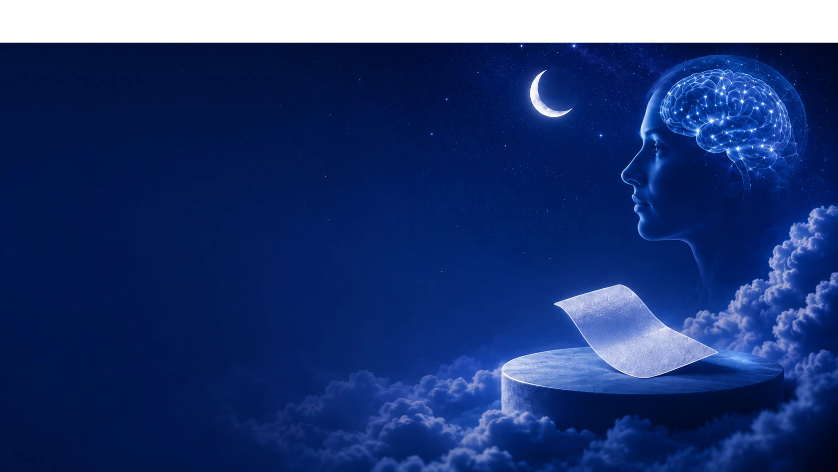 Focus, relaxation and sleep oral film concepts; source catalog illustration