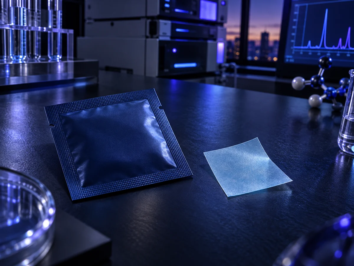 Photorealistic CJC-1295 Oral Film oral film development concept