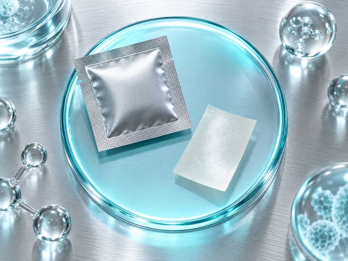 Photorealistic NAD+ Oral Film oral film development concept