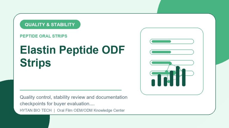Elastin Peptide ODF Strips: Quality & Stability Checklist - peptide oral strips OEM knowledge article image