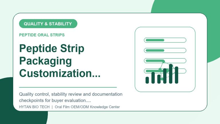 Peptide Strip Packaging Customization: Quality & Stability Checklist - peptide oral strips OEM knowledge article image