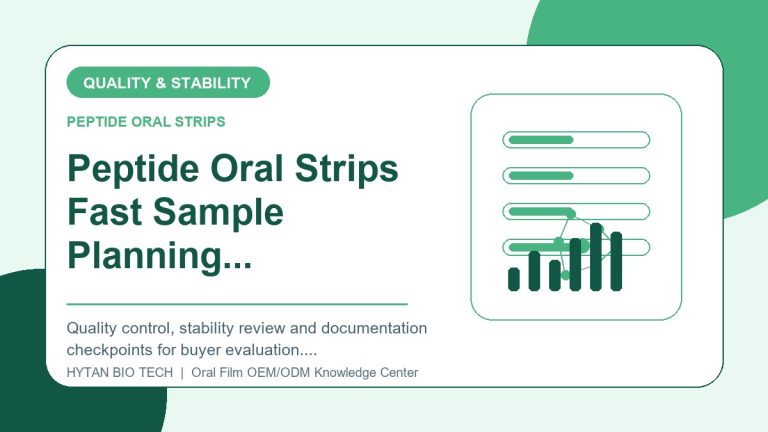 Peptide Oral Strips Fast Sample Planning: Quality & Stability Checklist - peptide oral strips OEM knowledge article image