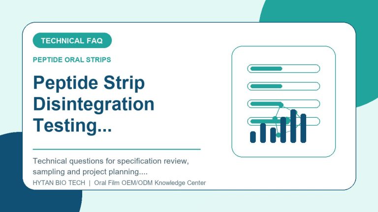 Peptide Strip Disintegration Testing: Frequently Asked Technical Questions - peptide oral strips OEM knowledge article image
