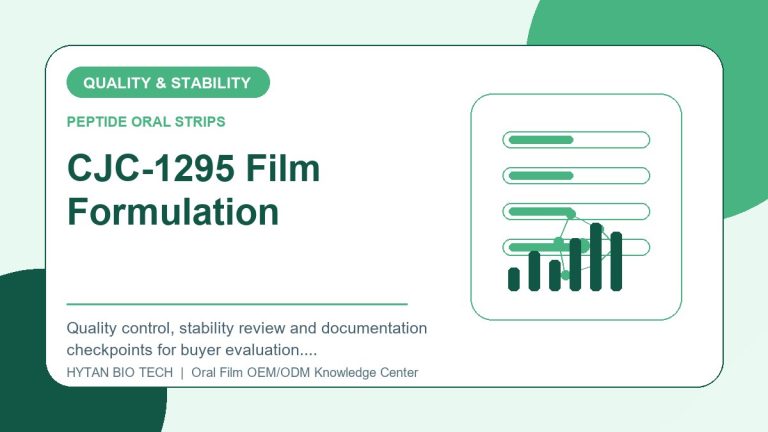 CJC-1295 Film Formulation Research: Quality & Stability Checklist - peptide oral strips OEM knowledge article image