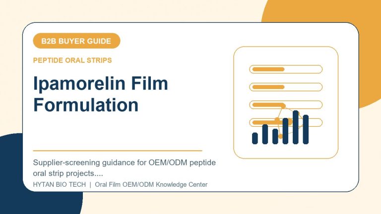 Ipamorelin Film Formulation Research: B2B Buyer Guide - peptide oral strips OEM knowledge article image