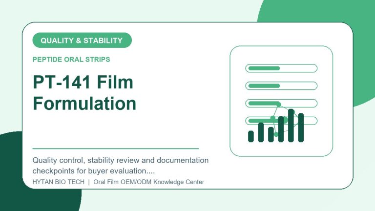 PT-141 Film Formulation Research: Quality & Stability Checklist - peptide oral strips OEM knowledge article image