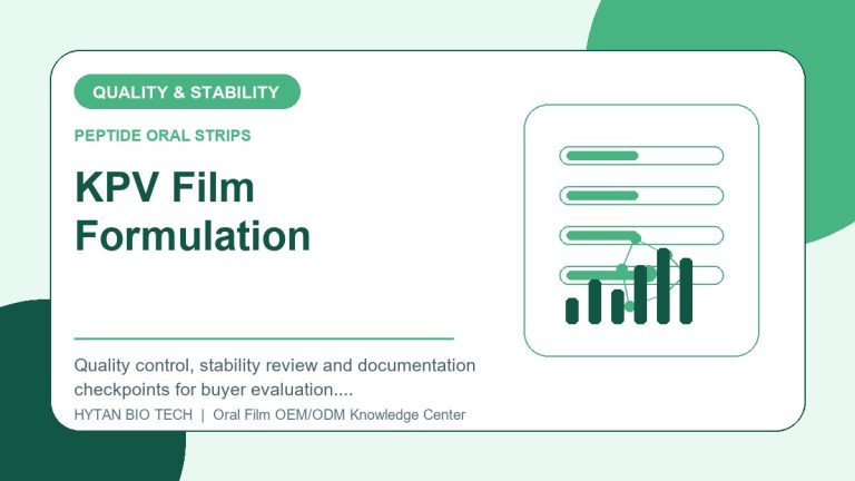 KPV Film Formulation Research: Quality & Stability Checklist - peptide oral strips OEM knowledge article image
