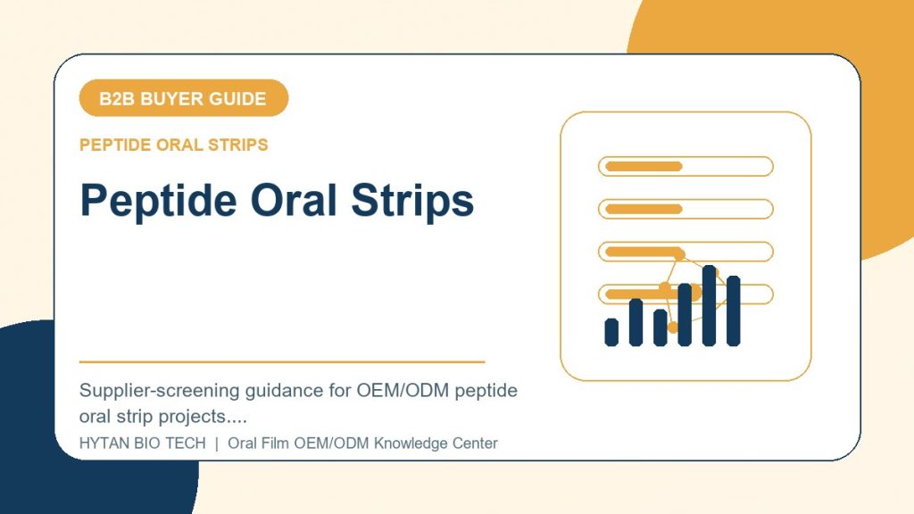 Peptide Oral Strips: B2B Buyer Guide - peptide oral strips OEM knowledge article image