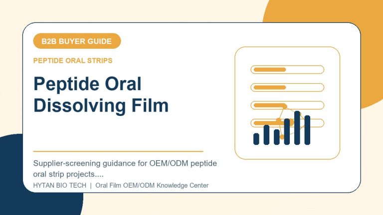 Peptide Oral Dissolving Film: B2B Buyer Guide - peptide oral strips OEM knowledge article image