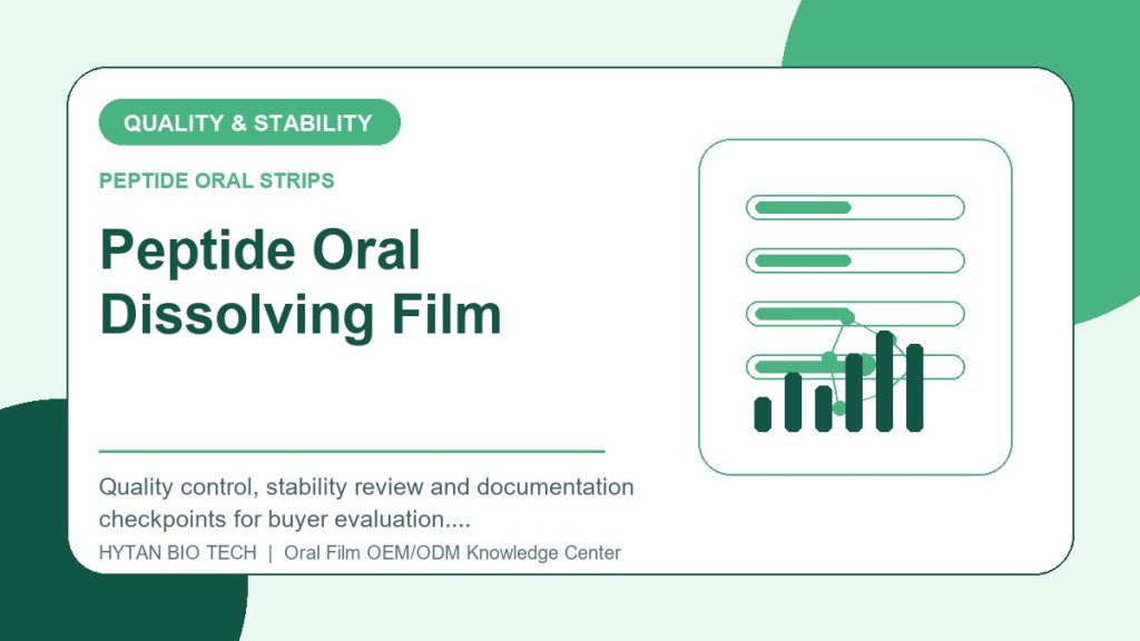Peptide Oral Dissolving Film: Quality & Stability Checklist - peptide oral strips OEM knowledge article image