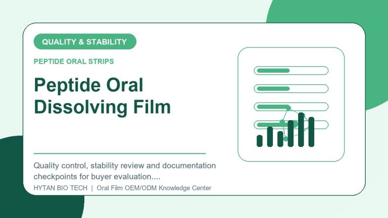 Peptide Oral Dissolving Film: Quality & Stability Checklist - peptide oral strips OEM knowledge article image