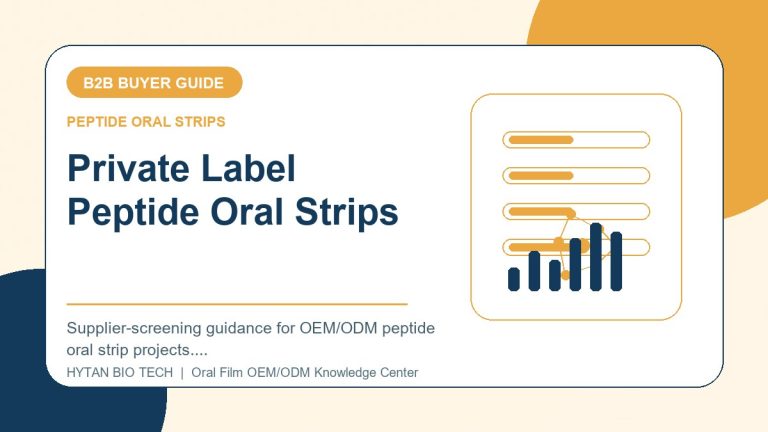 Private Label Peptide Oral Strips: B2B Buyer Guide - peptide oral strips OEM knowledge article image