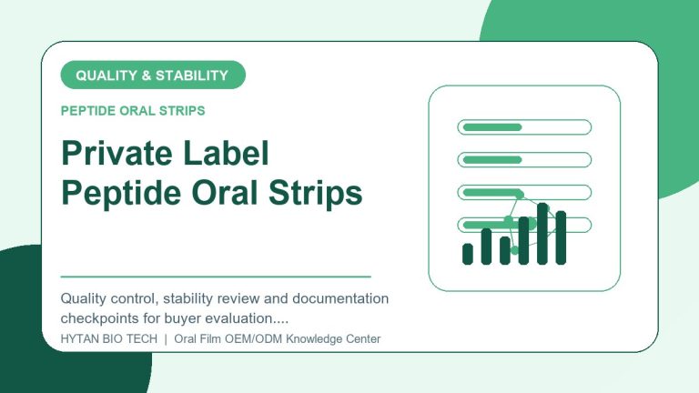 Private Label Peptide Oral Strips: Quality & Stability Checklist - peptide oral strips OEM knowledge article image