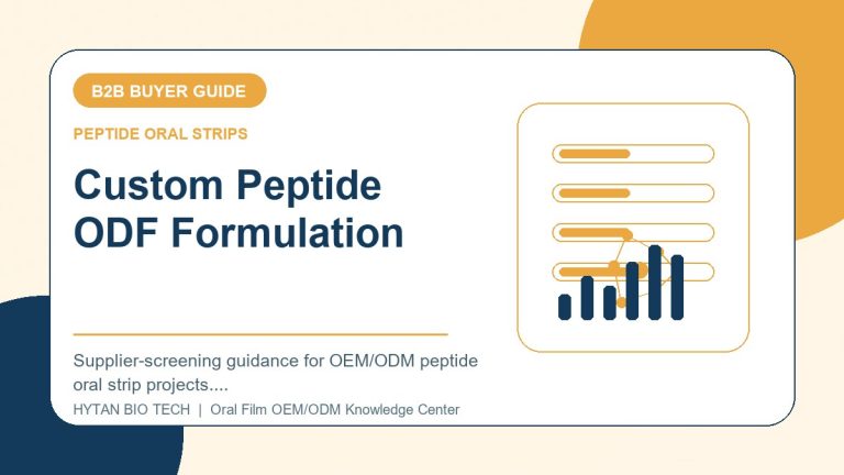 Custom Peptide ODF Formulation: B2B Buyer Guide - peptide oral strips OEM knowledge article image