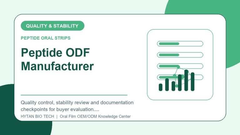 Peptide ODF Manufacturer: Quality & Stability Checklist - peptide oral strips OEM knowledge article image