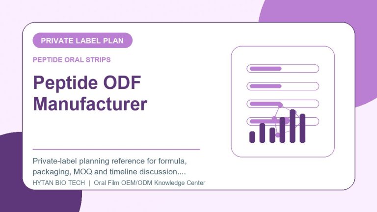 Peptide ODF Manufacturer: Private Label Project Plan - peptide oral strips OEM knowledge article image