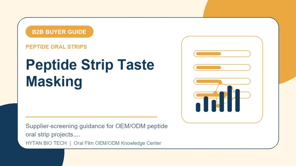 Peptide Strip Taste Masking: B2B Buyer Guide - peptide oral strips OEM knowledge article image