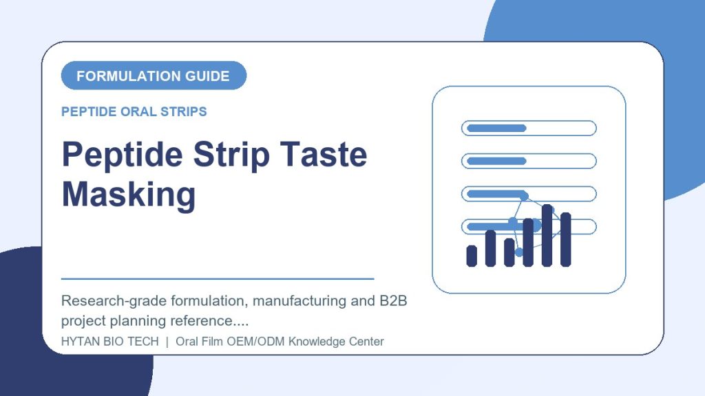 Peptide Strip Taste Masking: Formulation & Manufacturing Guide - peptide oral strips OEM knowledge article image