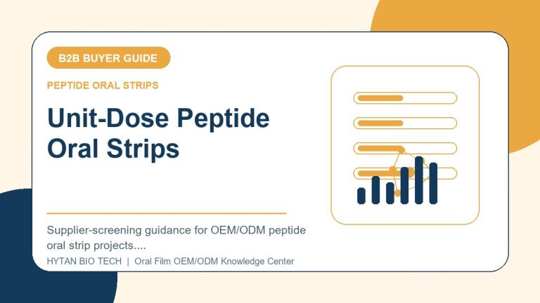 Unit-Dose Peptide Oral Strips: B2B Buyer Guide - peptide oral strips OEM knowledge article image