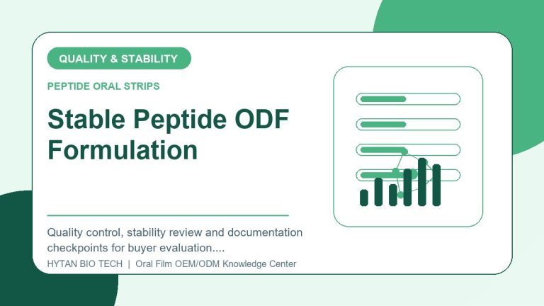 Stable Peptide ODF Formulation: Quality & Stability Checklist - peptide oral strips OEM knowledge article image